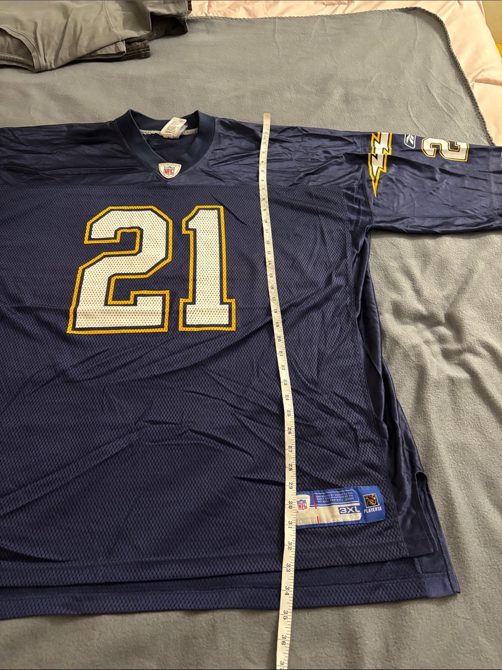 Reebok LaDainian Tomlinson Chargers NFL Jersey 21 Navy 3XL Sewn - Picture 5 of 15
